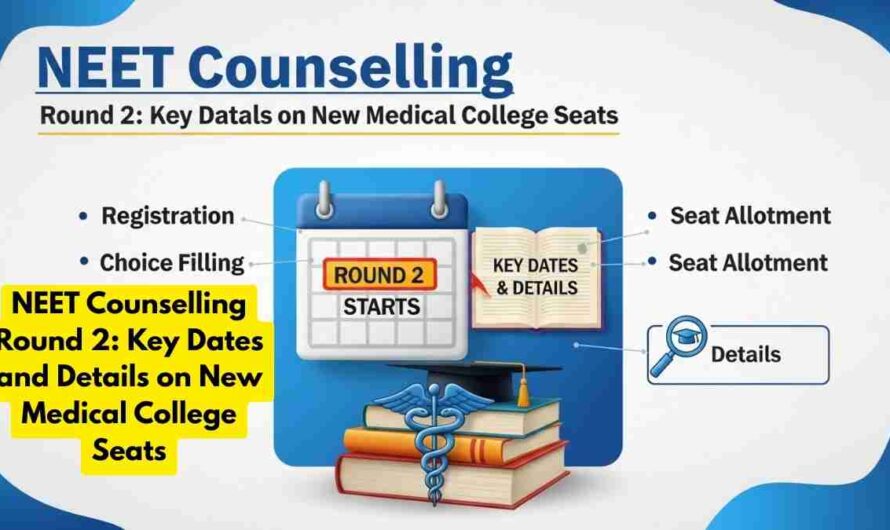 NEET Counselling Round 2: Key Dates and Details on New Medical College Seats