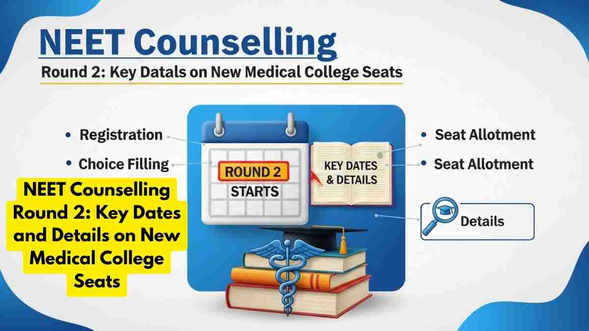 NEET Counselling Round 2: Key Dates and Details on New Medical College Seats
