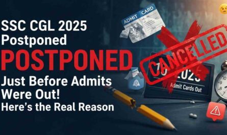 SSC CGL 2025 Postponed Just Before Admit Cards Were Out! Here’s the Real Reason