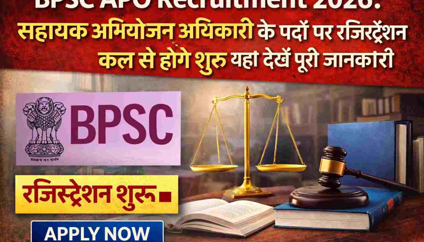 BPSC APO Recruitment 2026: Golden opportunity for law graduates to get a government job in Bihar